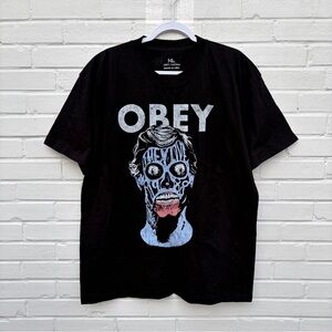 OBEY 100% Cotton “They Live” Cult Classic Black Graphic T-Shirt, SZ XL NWOT
